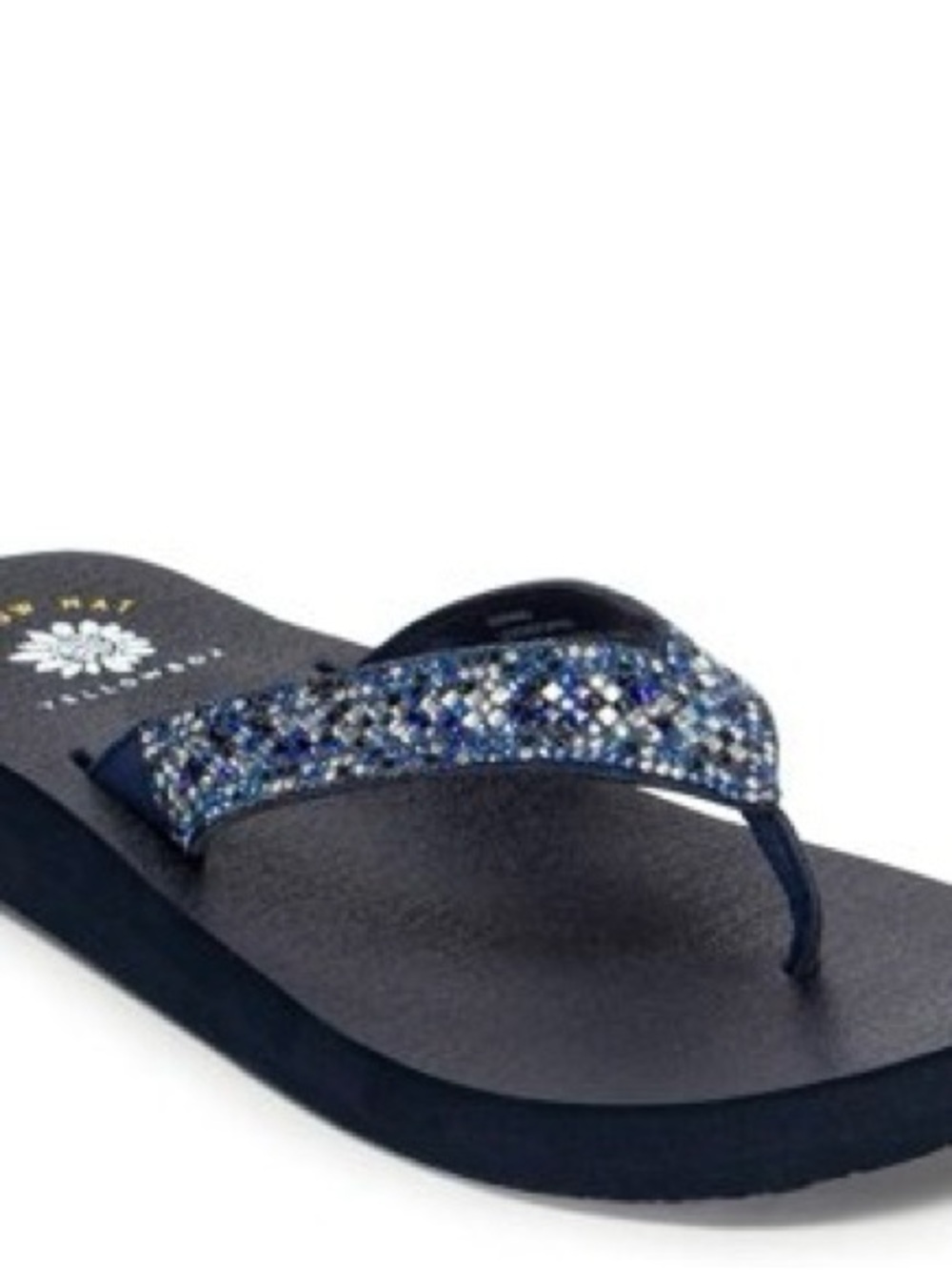 YELLOW BOX SORIANO BLUE SANDALS MEDIUM WIDTH NEW IN BOX